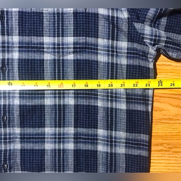 Grayers Clothiers Heritage Flannel Shirt Mens XXL Blue Gray Plaid Button Up NWT - Picture 7 of 12